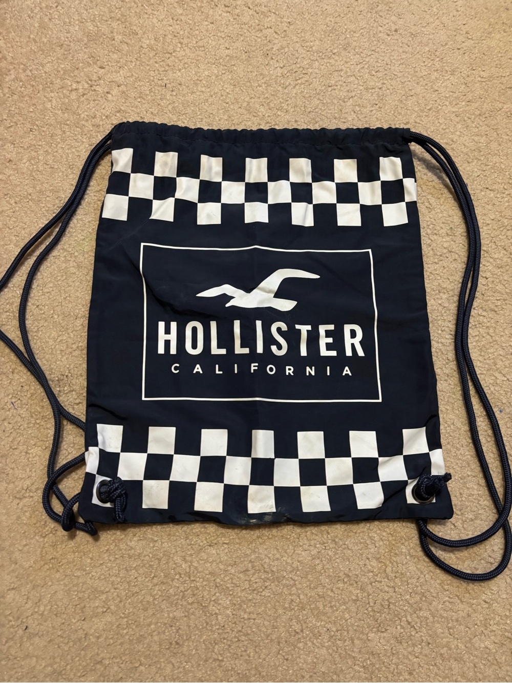 Hollister drawstring bag